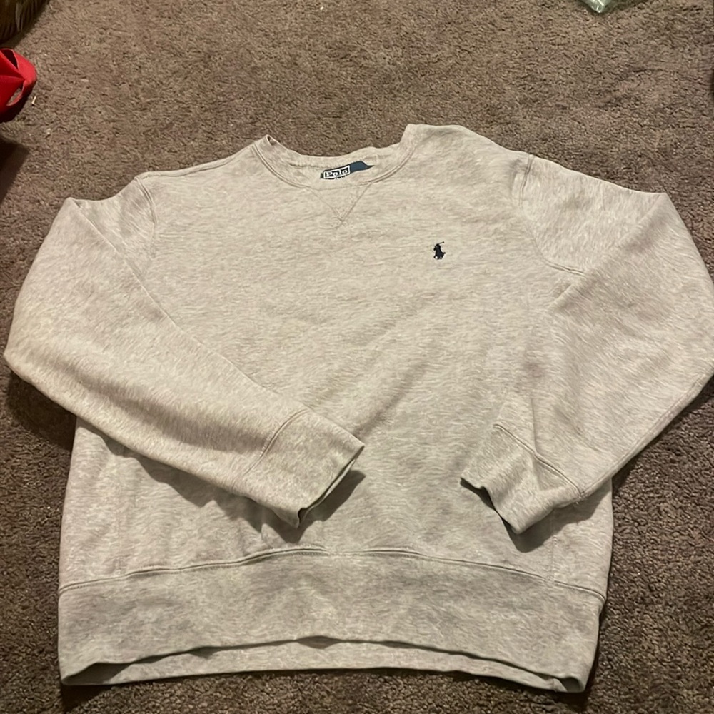 ralph lauren grey sweatshirt medium - Picture 1 of 3